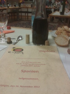 Foto vom Weinseminar 2012