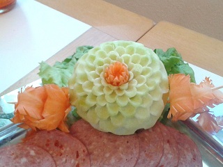 Foto einer Butterdahlie
