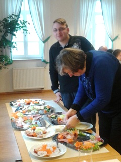 Foto von den Leckereien beim fairen Fr&uuml;hst&uuml;ck