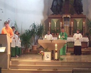 Foto vom Gottesdienst mit Alois Zeller