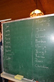 Foto der Tafel