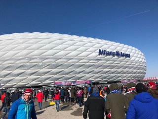 Foto beim Fu&szlig;ballspiel des FC Bayern M&uuml;nchen
