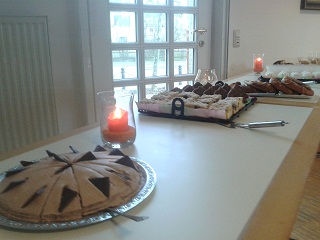 Foto vom leckeren Kuchenbuffett bei der JHV