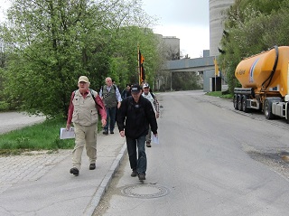 Foto vom Abmarsch in Harburg