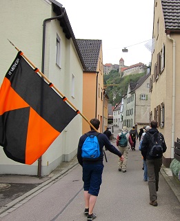 Foto vom Blick auf die Harburg