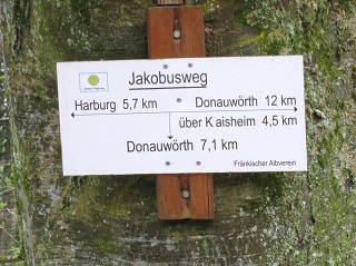 Foto vom Weg von Harburg nach Donauw&ouml;rth