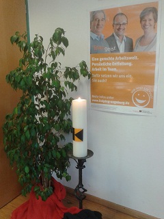 Foto der Kolpingskerze