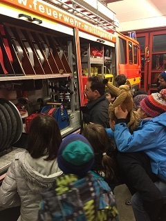 Foto vom Besuch der Feuerwehr