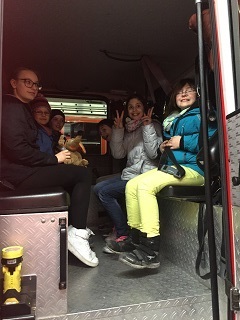Foto vom Besuch der Feuerwehr