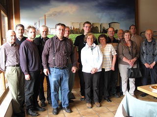 Foto der Teilnehmer der Besichtigung bei S&uuml;dzucker
